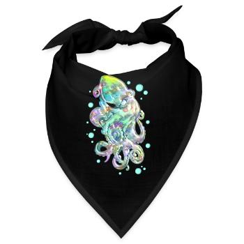Oktopus - Bandana - Schwarz - Vorne