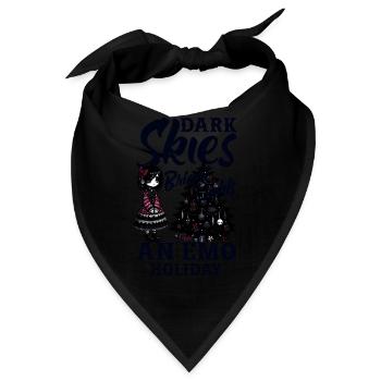 Dark Skies Bright Lights An Emo Holiday Emocore - Bandana - Schwarz - Vorne