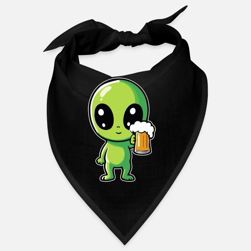 Alien with beer Bandana