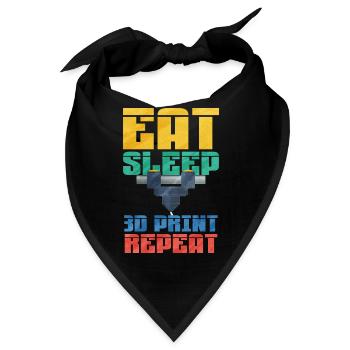 3d printing - Bandana - Schwarz - Vorne