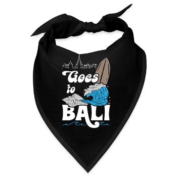 Goes to Bali Surfing - Bandana - Schwarz - Vorne