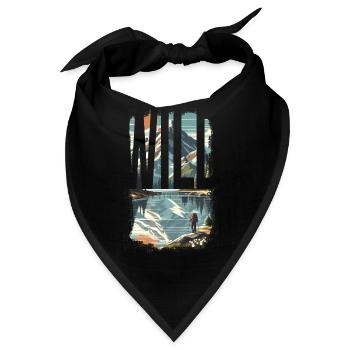 WILDE ERKUNDUNG - Bandana - Schwarz - Vorne