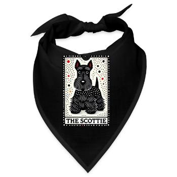 Der Scottie - Bandana - Schwarz - Vorne