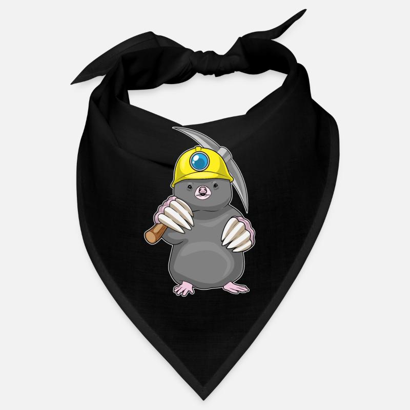 Mineur de taupe Pioche Exploitation minière Bandana