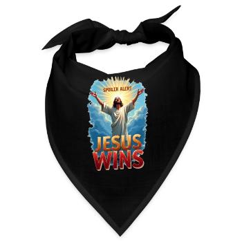 Spoiler Alert: Jesus gewinnt - Bandana - Schwarz - Vorne