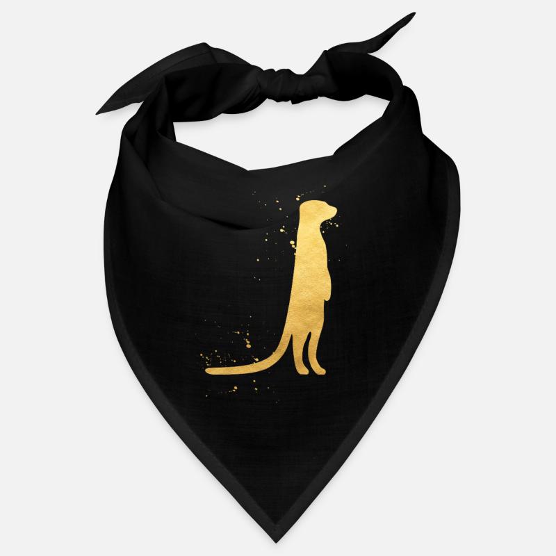Goldene Erdmännchen Silhouette Bandana