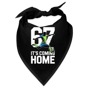 67 – Fußball - Bandana - Schwarz - Vorne
