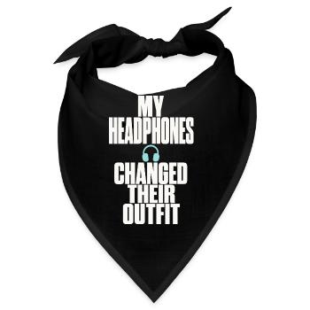 Kopfhörer – Changed Their Outfit - Bandana - Schwarz - Vorne
