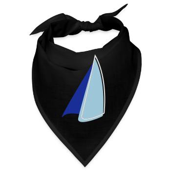 Segel Zweifarbig - Bandana - Schwarz - Vorne