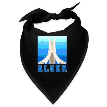Algier - Bandana - Schwarz - Vorne