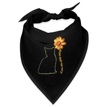 Miezekatze Liebe Die Kleinen Dinge - Bandana - Schwarz - Vorne