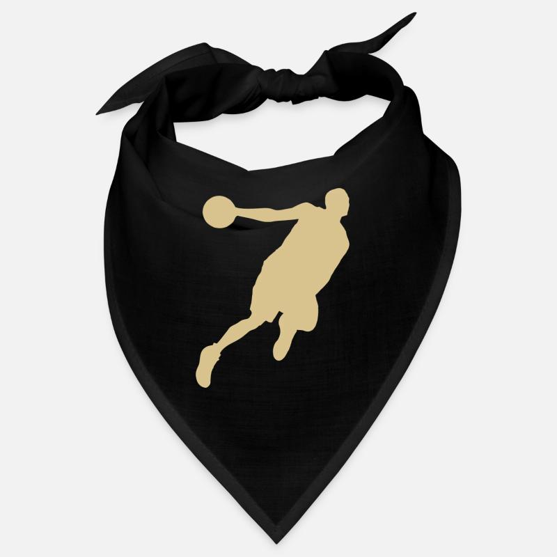 Basketballer-Silhouette, Dynamisches Sport-Design Bandana