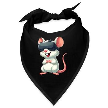 VR Ratte & Maus: Spielerisches Abenteuer - Bandana - Schwarz - Vorne