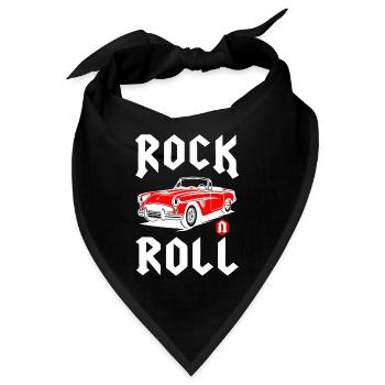 Rock And Roll Classic Car - Bandana - Schwarz - Vorne