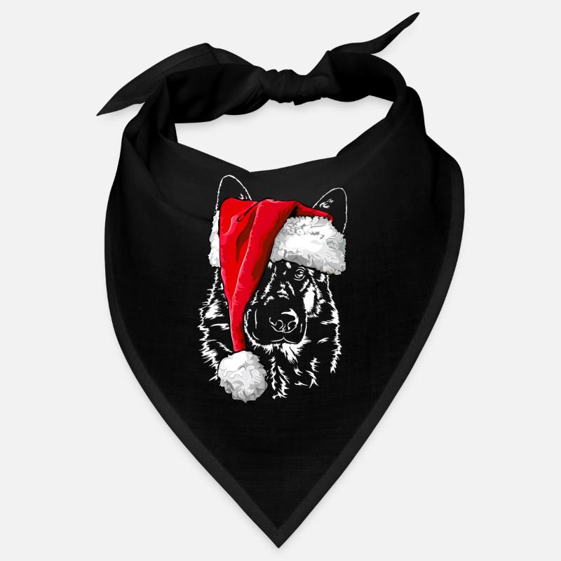 GERMAN SHEPHERD Christmas hat Wilsigns Bandana