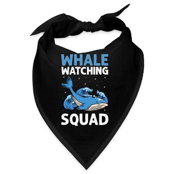 Blauwal für Beluga-Wal und Meeressäuger - Bandana - Schwarz - Vorne