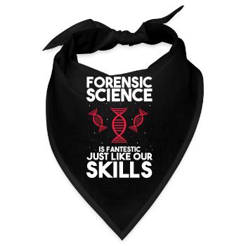 Gerichtsmediziner und Forensischer Analyst - Bandana - Schwarz - Vorne