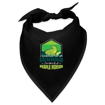 If you met my Iguana - Bandana - Schwarz - Vorne