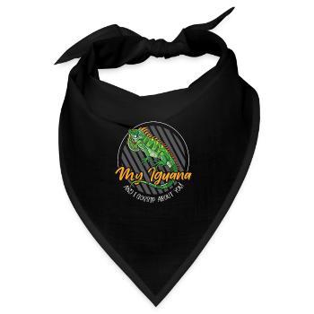 I would never hurt an Iguana - Bandana - Schwarz - Vorne
