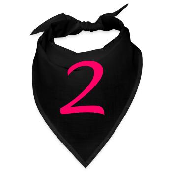 2 - Bandana - Schwarz - Vorne