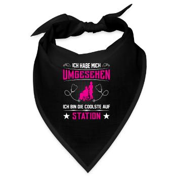 Altenpfleger Geschenk Altenpflege Pflegefachkraft - Bandana - Schwarz - Vorne