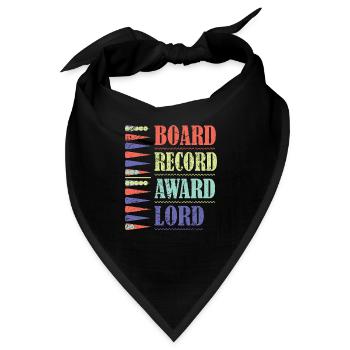 Backgammon Spiel - Bandana - Schwarz - Vorne