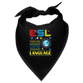ESL-Lehrer ESL Unterricht - Bandana - Schwarz - Vorne