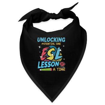 ESL-Lehrer ESL Unterricht - Bandana - Schwarz - Vorne