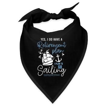 Segelschiff Matrose Segel - Bandana - Schwarz - Vorne