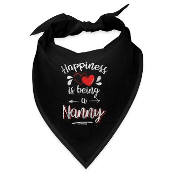 Glück Positiv Optimismus Freude - Bandana - Schwarz - Vorne