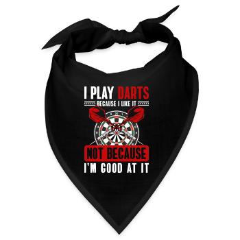 Dart Dartboard Sport Wettkampf - Bandana - Schwarz - Vorne