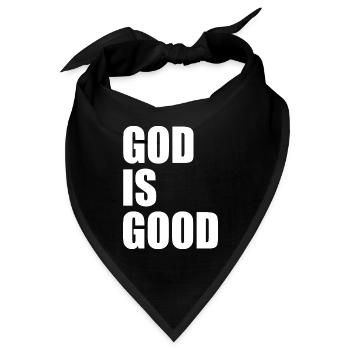 God is good - Bandana - Schwarz - Vorne