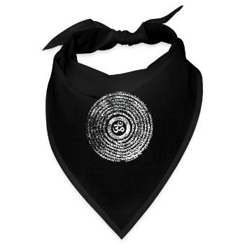 Tibetisches OM - Bandana - Schwarz - Vorne