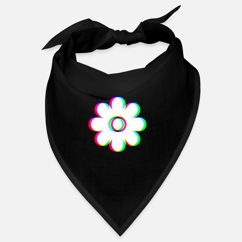 EDM Tricolor - Blossom 2 - Glitch - Rave Style Bandana