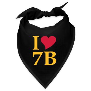 I love 7B/ Siebenbürgen - Bandana - Schwarz - Vorne