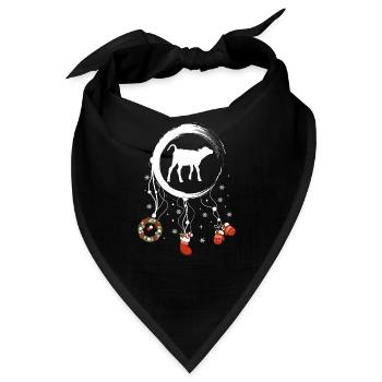 Kalb Weihnachten Weihnachtstraumfänger - Bandana - Schwarz - Vorne