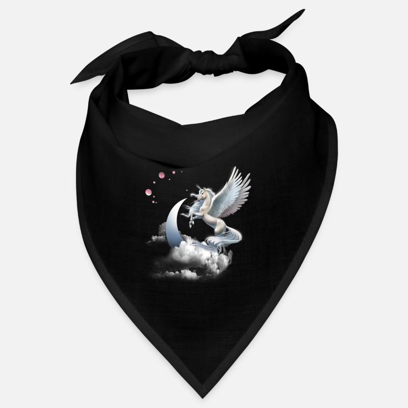 Einhorn Geschenk- Einhorn Tshirt - Bandana - Schwarz