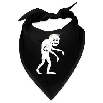 weißer, humpelnder Zombie t shirt - Bandana - Schwarz - Vorne