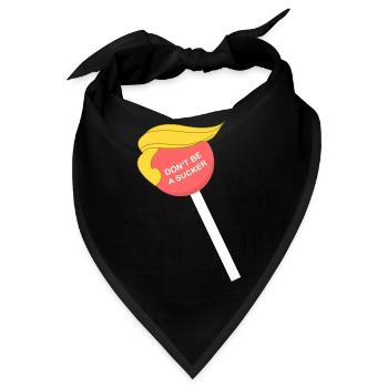 Don't be a sucker - Bandana - Schwarz - Vorne