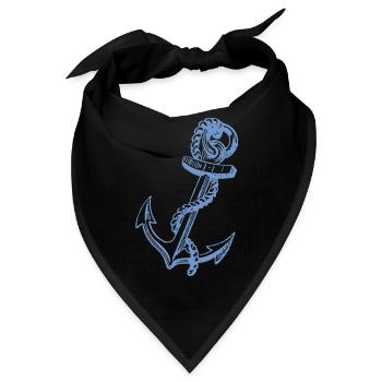 Anker - Bandana - Schwarz - Vorne