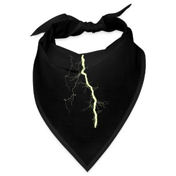 Blitz gelb - Bandana - Schwarz - Vorne