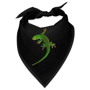 Gecko - Bandana - Schwarz - Vorne