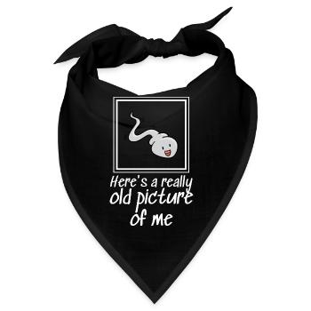 Hier ist ein wirklich altes Bild von mir - Bandana - Schwarz - Vorne