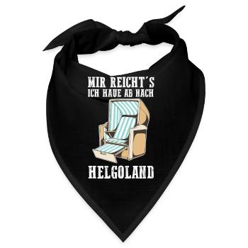 Nordsee Helgoland - Bandana - Schwarz - Vorne