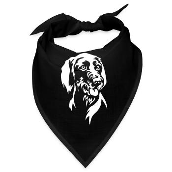 Magyar Vizsla Kopf "Black Edition" - Bandana - Schwarz - Vorne