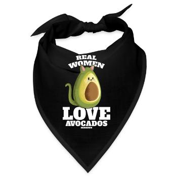Real Women Love Avocados - Bandana - Schwarz - Vorne
