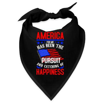 AMERIKA WAR FÜR MICH DAS VERFOLGEN UND FANGEN - Bandana - Schwarz - Vorne