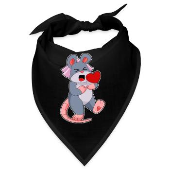 Maus Braut Schleier Hochzeit - Bandana - Schwarz - Vorne