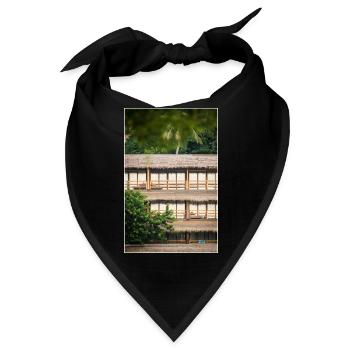 hotel under palm trees - Bandana - Schwarz - Vorne