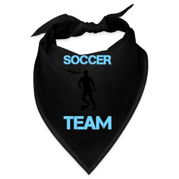 soccer player team - Bandana - Schwarz - Vorne
